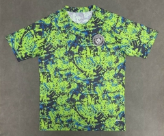 2025-26 Manchester City Fluorescent Green Training Soccer Jersey AAA-4728