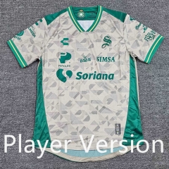 (S-4XL) 2025-26 Santos Laguna Away Light Gray Thailand Soccer Jersey AAA-912