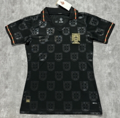 2025-26 Portugal Black Panther Black Women Thailand Soccer Jersey AAA-4506
