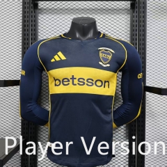 Player Version 25-26 BOCA Juniors Home Blue LS Thailand Soccer Jersey AAA-888