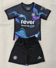 2025-26 Bristol City 2nd Away Black Soccer Uniform-AY