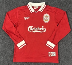 Retro Version96-97 Liverpool Home Red LS Thailand Soccer Jersey AAA-9662