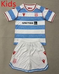 25-26 Wrexham 2nd Away Blue&White Youth/Kids Soccer Uniform-AY