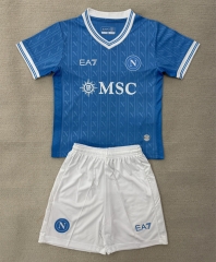 2025-26 Napoli Home Blue Soccer Uniform-AY