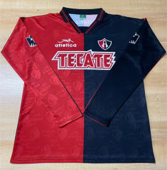 (S-3XL)Retro Version 95-96 Atlas Home Red&Black LS Thailand Soccer Jersey AAA-6895