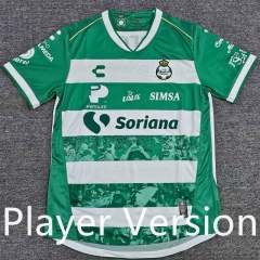 (S-4XL) 2025-26 Santos Laguna Home White&Green Thailand Soccer Jersey AAA-912