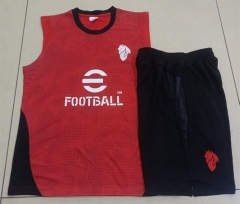 2025-26 AC Milan Red Inkjet Thailand Vest Tracksuit Uniform-815