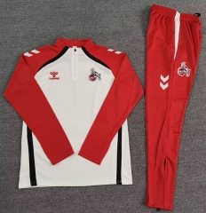 25-26 Köln White Thailand Soccer Tracksuit-4692