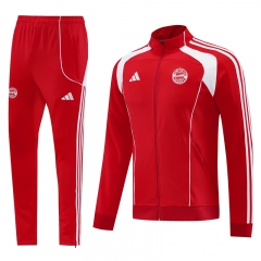2025-26 Bayern München Red Soccer Jacket Uniform-LH