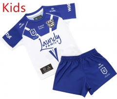 (16-26)2026 Bulldogs Home Blue&White Kids/Youth Rugby Uniform