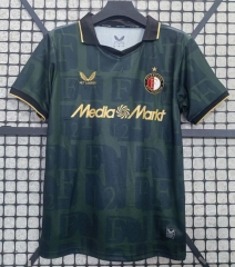(S-4XL) 25-26 Feyenoord Rotterdam 4th Away Black Thailand Soccer Jersey AAA-1424