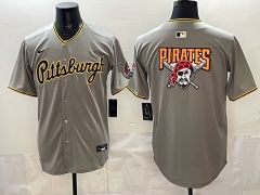 NFL Pittsburgh Pirates Gray Jersey(Logo 3)-0840