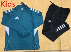 25-26 Adidas Green Kids/Youth Soccer Tracksuit Uniform-GDP