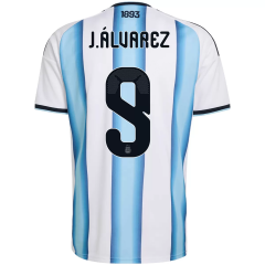 #9  J.Álvarez 2026-27 Argentina Home Blue&White Thailand Soccer Jersey AAA-403