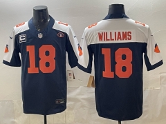 NFL Chicago Bears 4th Generation Royal Blue #18 Jersey-0840