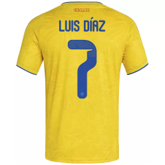#7  Luis Díaz  26-27 Colombia Home Yellow Thailand Soccer Jersey AAA-403