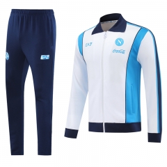 25-26 Napoli Blue&White Thailand Soccer Jacket Uniform-LH