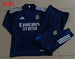 2025-26 Real Madrid Royal Blue Kids/Youth Soccer Tracksuit-815