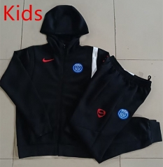 2025-2026 Paris SG Black Kids/Youth Jacket Unifom With Hat-815