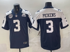 NFL Dallas Cowboys 3rd Generation Blue&White#3 Jersey(Logo 5)-0840