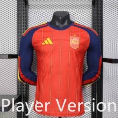 Player Version 2026-27 Spain Home Red Thailand LS Soccer Jersey-888
