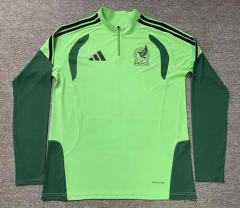 (S-3XL)2025-26 Mexico Fluorescent Green Thailand Soccer Tracksuit Top-912