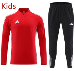 25-26 Adidas Red Kids/Youth Soccer Tracksuit-GDP