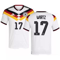 #17  WIRTZ 26-27 World Cup Germany Home White  Thailand Soccer Jersey AAA-4506