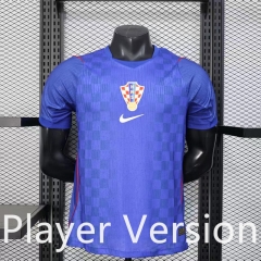 Player Version 2026-2027 Croatia Away Blue Thailand Soccer Jersey AAA-888
