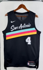 2026 City Edition San Antonio Spurs Black #4 NBA Jersey-311