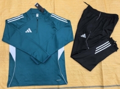25-26 Adidas Green Thailand Soccer Tracksuit Uniform-GDP