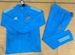 2025-2026 Real Madrid Blue Thailand Soccer Jacket Uniform-GDP