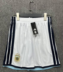 26-27 Argentina Home White Thailand Soccer Shorts-718