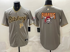 NFL Pittsburgh Pirates Gray Jersey(Logo 7)-0840