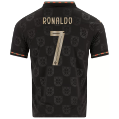 #7 Ronaldo 2026-27  Portugal Away Black Thailand Soccer Jersey AAA-GB