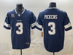 NFL Dallas Cowboys 3rd Generation Royal Blue#3 Jersey(Logo 5)-0840