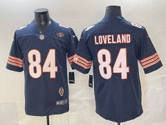 NFL Chicago Bears Royal Blue #84 Jersey(Logo 2)-0840