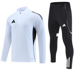 25-26 Adidas White Thailand Soccer Tracksuit Uniform-GDP