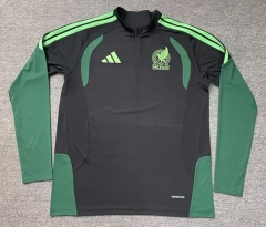 (S-3XL)2025-26 Mexico Black Thailand Soccer Tracksuit Top-912