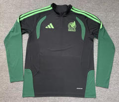(S-3XL)2025-26 Mexico Black Thailand Soccer Tracksuit Top-912