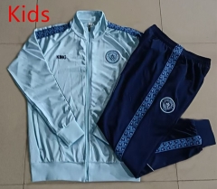 2025-2026  Manchester City Light Blue Kids/Youth Soccer Jacket Uniform-815