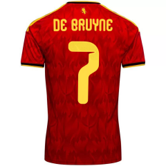 #7 DE BRUYNE 2026-27 Belgium Home Red Thailand Soccer Jersey AAA-4927
