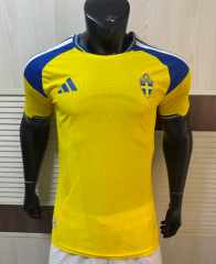 Player  Version 2026-27 Sweden Home Yellow Thailand Soccer Jersey AAA