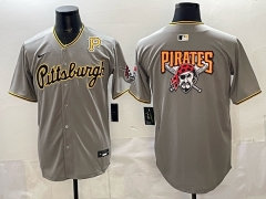 NFL Pittsburgh Pirates Gray Jersey(Logo 6)-0840