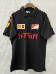 （s-3xl）Casual Ferrary Black Formula One Racing Polo Shirt