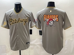 NFL Pittsburgh Pirates Gray Jersey(Logo 5)-0840