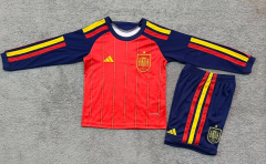 2026-27  Spain Home Red Kids/Youth LS Soccer Uniform