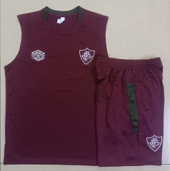 2025-2026 Fluminense de Feira Maroon Vest Thailand Soccer Tracksuit Uniform-815
