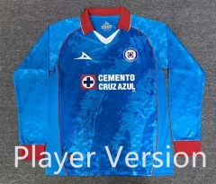 (s-4xl)Player version 2025-2026 Cruz Azul Blue LS Thailand Soccer Jersey AAA-912