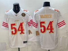NFL San Francisco 49ers 5th Generation White #54 Jersey(Logo 5)-0840